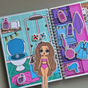 LOL Dollhouse Activity Book for Girls: Stylish Paper House with Luxurious Accessories and Playful Kitchen