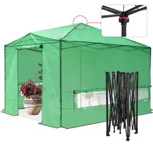 12x8 Portable Large Walk-in Pop Up Greenhouse