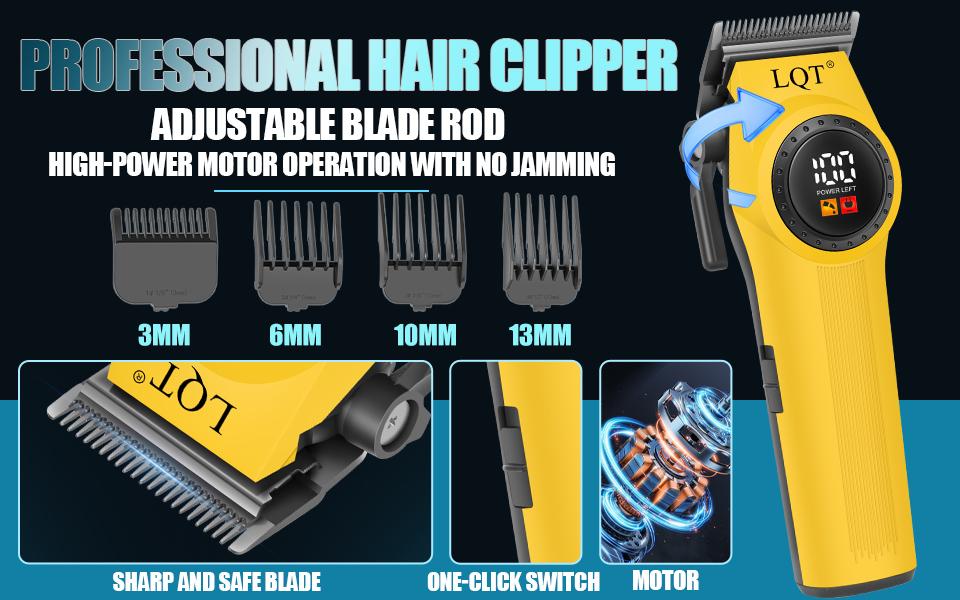 Rechargeable Cordless Hair Clipper Kit  Electric Trimmer  Includes Electric Shaver and Styling Trimmer, Professional Complete Hair Care Kit  cordless shaver home hair