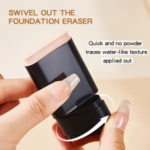 foundation Double Head Foundation Make-Up Stick, Luxury Hydrating Foundation Stick, Multifunctional Concealer Stick Makeup Cosmetic concealer foundation free samples products Moisturizer Hydrate moisture moisturizing Flawless velour  puff Coverage Oil