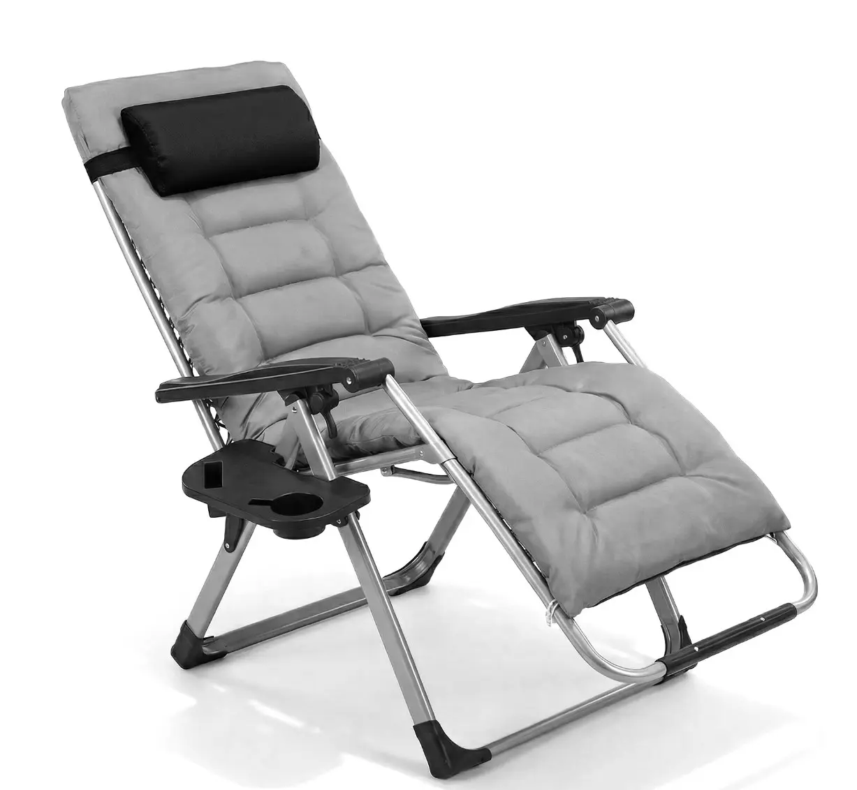 Zero Gravity Chair 440lbs Capacity, Foldable for Outdoor, Grey Zero Gravity Chair 440lbs Capacity, Foldable for Outdoor, Grey