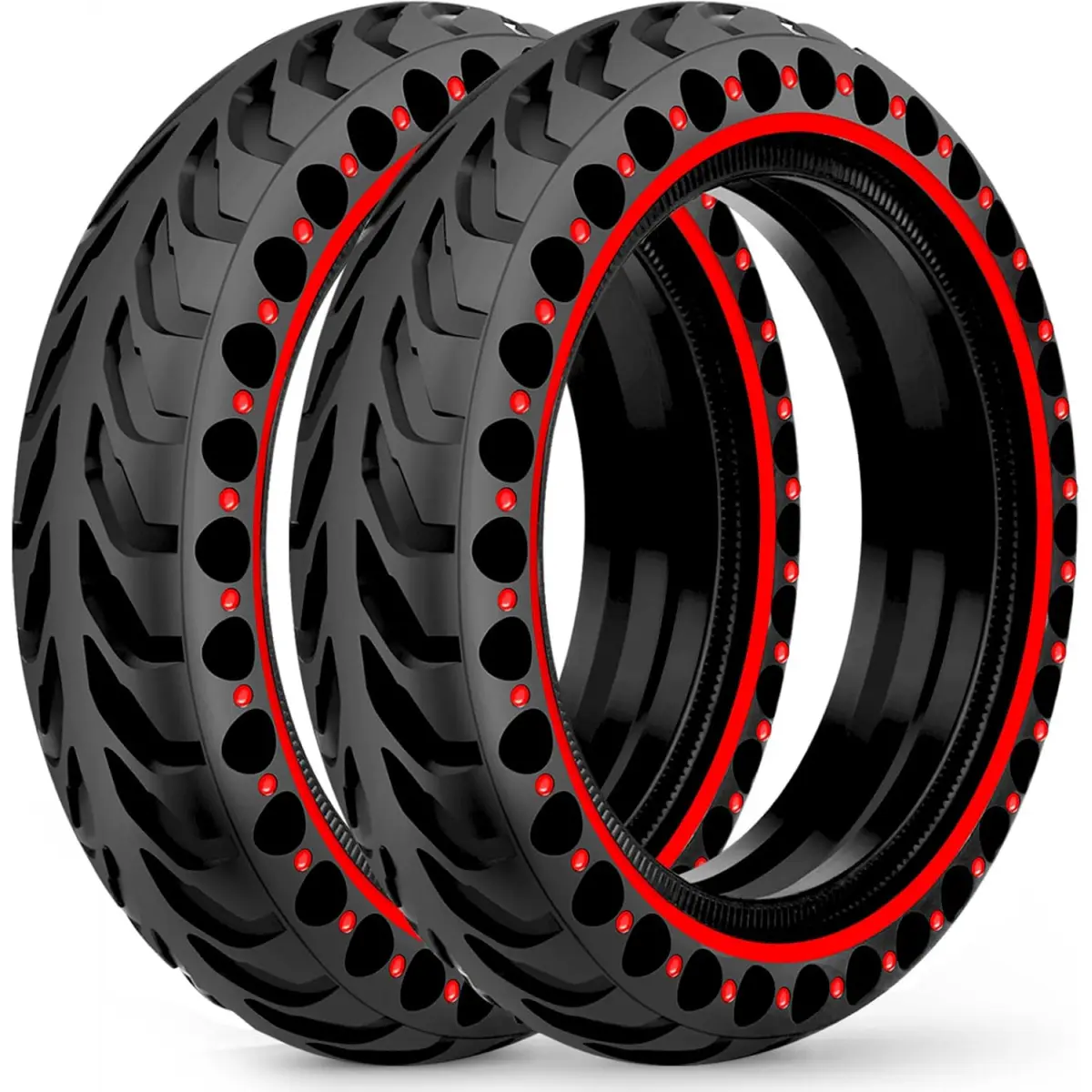 2-Pack 50/75-6.1 Scooter Tires Tubeless, Upgrade Your Ride with 8.5x2 Airless Tires, 8 1/2 x2 Replacement Tyres Compatible with Gotrax GXL V2/XR/APEX, Hiboy S2, etc, Puncture-proof