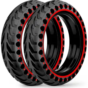 2-Pack 50/75-6.1 Scooter Tires Tubeless, Upgrade Your Ride with 8.5x2 Airless Tires, 8 1/2 x2 Replacement Tyres Compatible with Gotrax GXL V2/XR/APEX, Hiboy S2, etc, Puncture-proof