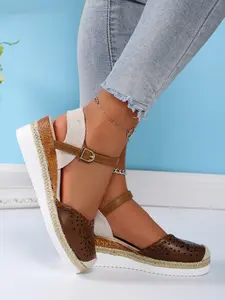 Women's Summer Comfortable Hollow Out Sandals, Vintage Open Toe Fisherman Shoes, Casual All-Season Footwear, Minimalist Design