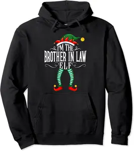 Xmas Brother in law Elf Matching Family Christmas PJS Pullover Hoodie - Mayakemp Shop 52B0C69P2TXR