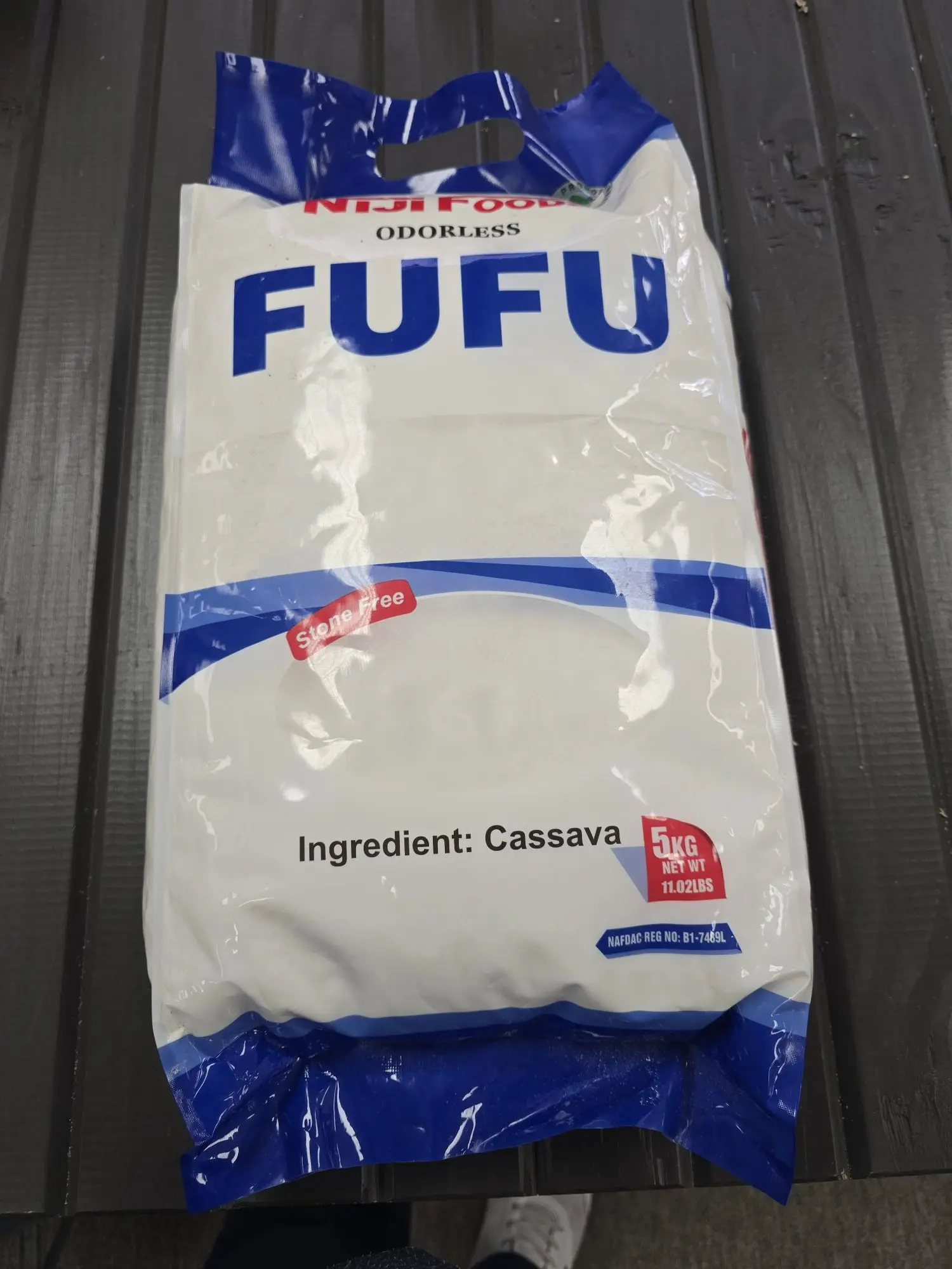 African Fufu - Niji Foods Odorless Cassava Fufu 11lbs
