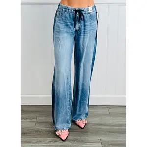 Judy Blue Luck Of The Draw-string Elastic Waist Jeans (Reg. and Plus)