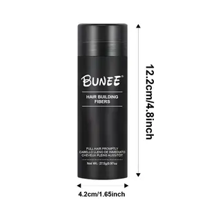 BUNEE Hair Building Fibers - Wind & Sweat Resistant Quick Acting Thickening Powder for Hair Loss Concealer - Long Lasting Styling Solution for Men & Women - 27.5g Lid Haircare