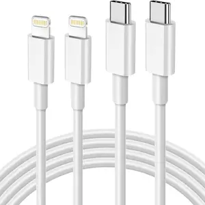 2-Pack 20w Super Fast Charging Type-C to Lightning Cable, iPhone Quick Charge Adapter, Compatible with iPhone 14/13/12/11/XR/XS, Charger