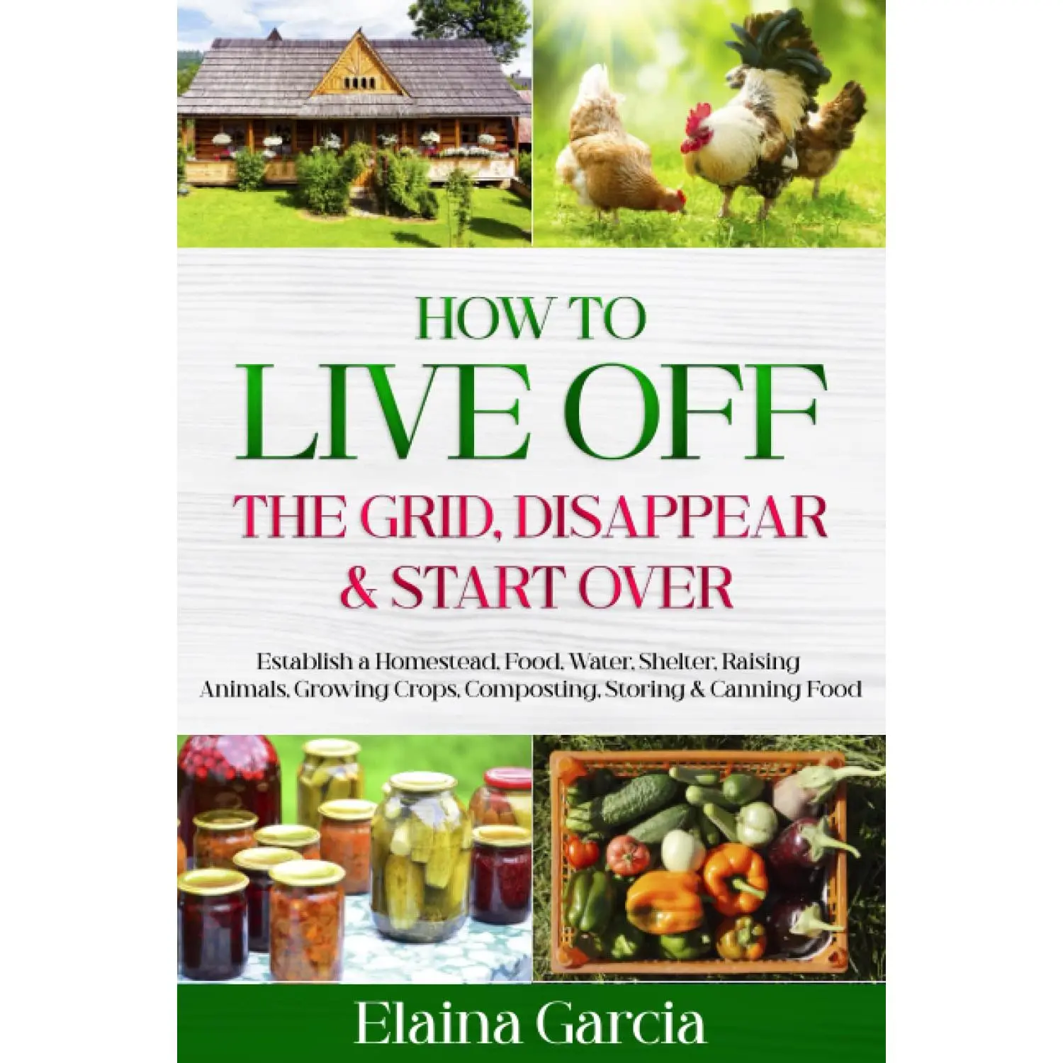 How to Live Off the Grid, Disappear & Start Over: Establish a Homestead, Food, Water, Shelter, Raising Animals, Growing Crops, Composting