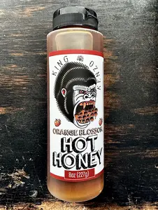 Kensington Food Co. Orange Blossom Hot Honey - Sweet & Spicy Fusion, Locally Produced in Philadelphia, Natural Ingredients, Versatile Use, 8oz Bottle