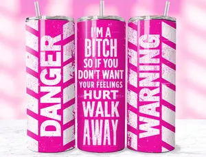 [7 samples] Warning Funny Sarcastic Tumbler Sassy Seamless Adult Humor Trendy 20oz Tumbler