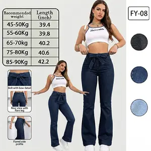Women's Baggy Jeans Y2K Stacked Jeans Flared Denim Pants High Waisted Capri Pants Women Casual Baggy Jorts Cute Clothes For Women Plus Size Clothes Summer Bottoms Pantalones Jeans Mujer Flash Sale Clothing For Women Trendy Jeans Womenswear Trouser Trouser