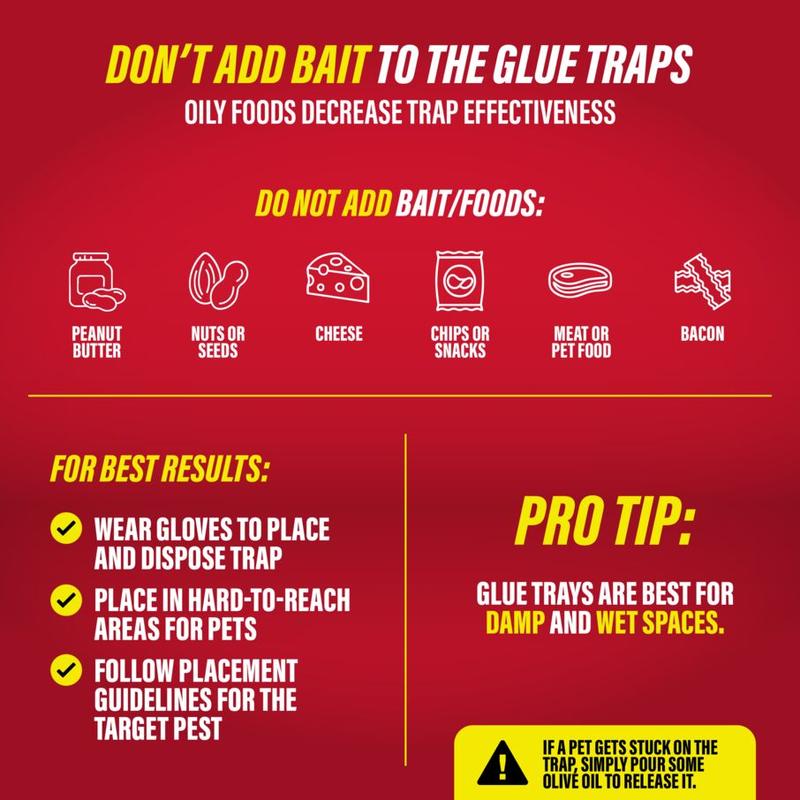 Heavy-Duty Rat, Mouse & Insect Glue Traps