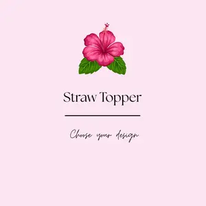 Straw Topper for Cups - Choose Your Design, Choose Your Drinkware