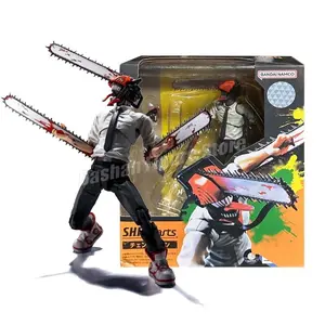 Shf Chainsaw Man Action Figure Denji Figurine PVC Movable Ko Collection Doll Anime 15cm Chainsaw Demon Figures Model Toys Gifts