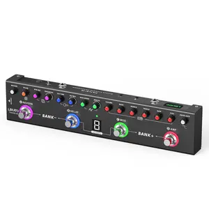 【Guitarist Upgrades】 LEKATO Tank-G Multi Effects Electric Guitar Pedal, Tank-B Bass Multi Effects Pedal,with 36 Presets, Editable 4 Modules, Amp, Chorus, Delay, Reverb, IR CAB, Tuner, BT Connection, Music Recording,Bass Guitar Effects Pedal Artist Gift
