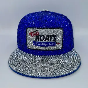 Custom Glitzy hat flat brim (note customization at checkout)