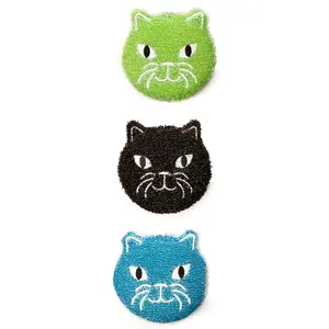 Kikkerland Reusable Sponges (Set of 3) | Cats