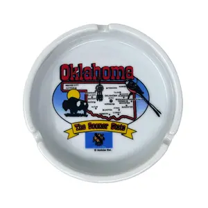 Oklahoma State Outline Ashtray