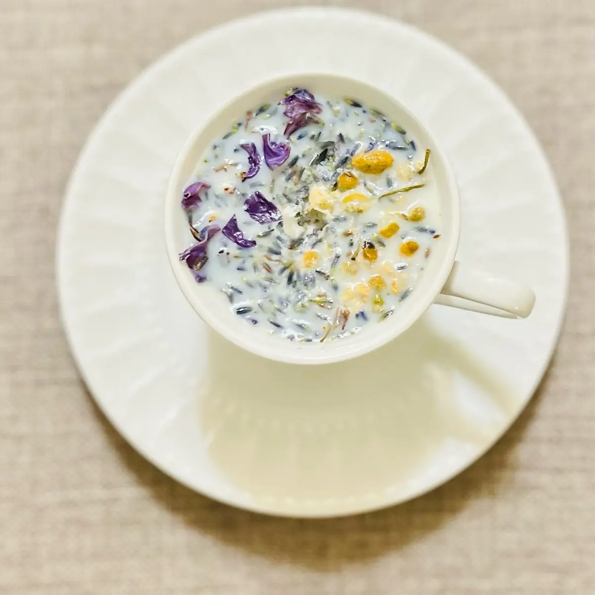Blue Lotus Teacup Candle