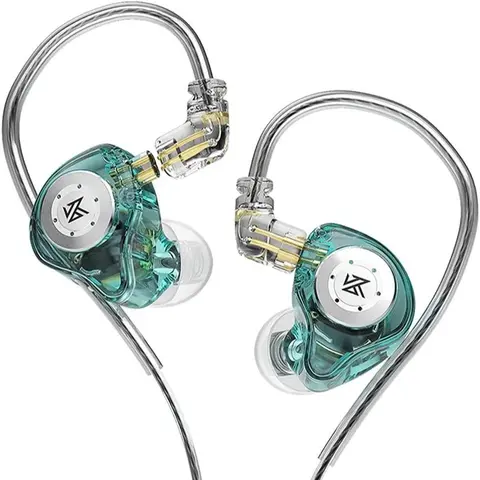 KZ EDX Pro In-Ear Monitor Earphone Headset, Dual DD HiFi Stereo Sound Wired Electronic Audio Earbuds, Premium Earbuds, In Ear Earphones, High Performance Iems, In Ear Monitors, Noise-Cancelling for Sports and Gaming, Noise-Reduction Headphones