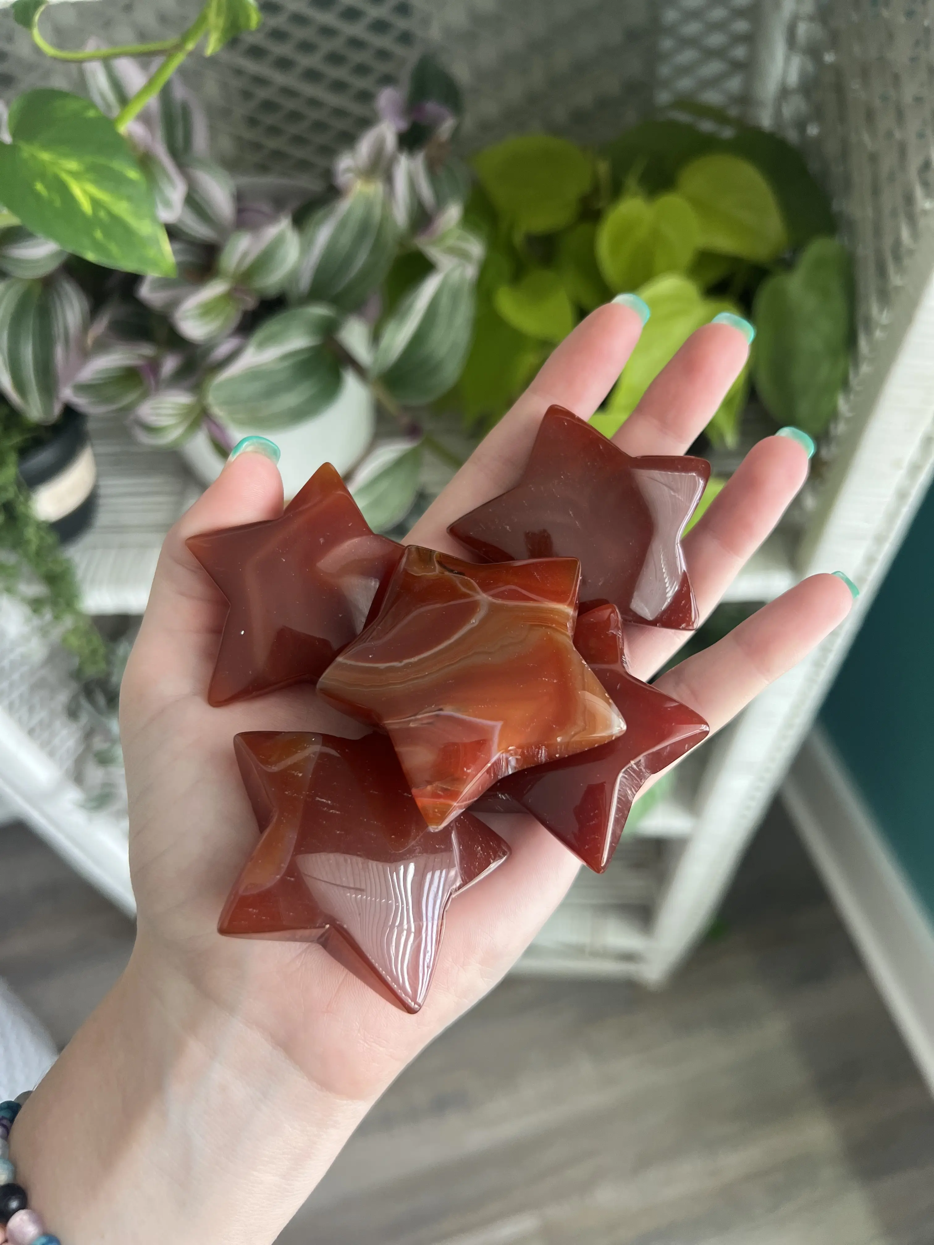 Carnelian Crystal Stars