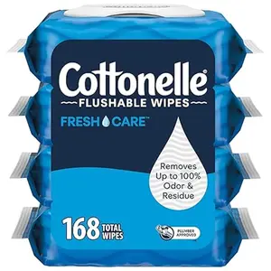 4 Flip-Top Packs 168 Total Wipes 42 Wipes Per Pack Wet Wipes