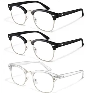 Computer Blue Light Blocking Glasses 3 Pack Blue Light Glasses Men Women, Anti Blu-Ray Clear Gaming Glasses Lenses