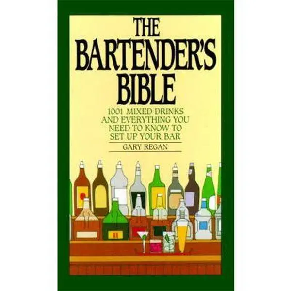 Used Hardcover Book - The Bartender's Bible: 1001 Mixed Drinks by Gary Regan (English) - For Learning Bartending, Mixology, Alcoholic Beverages Prep, Cocktail Ingredients Selection & Mixing Techniques, Bar Owners