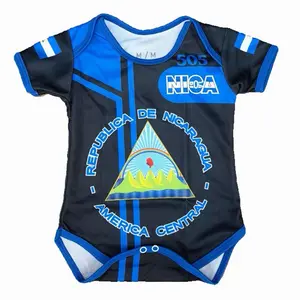 Nicaragua Soccer Black Unisex Jersey