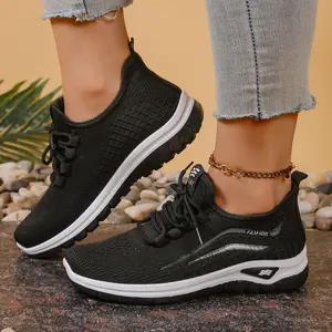 Women's Fashionable Colorblock Lace up Front Low Top Sneakers, Casual Breathable Comfortable Sports Running Shoes, Contrast Mesh Design Sneakers for Daily Wear