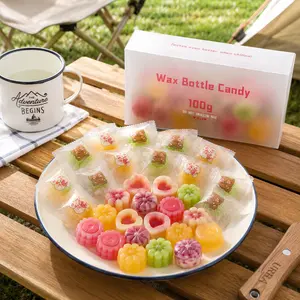 Retro Wax Bottle Candy – Assorted Fruity Liquid-Filled Candy, Classic Childhood Favorite Sweet Treat for Kids & Adults
