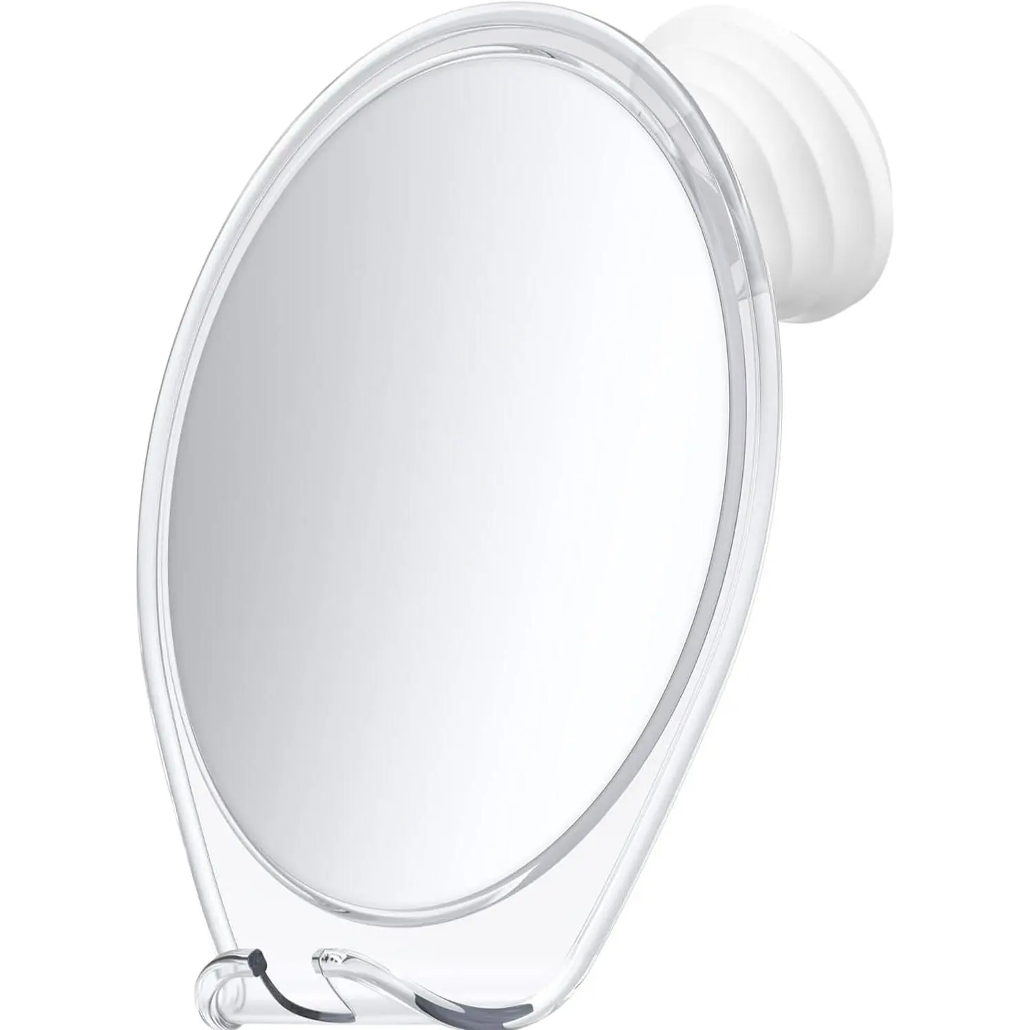 Fogless Shower Mirror with Suction Mount & Swivel - Anti-Fog  Bathroom Mirror for Shaving - Built-in Razor Holder, Easy Install,  Shower Accessory (White)