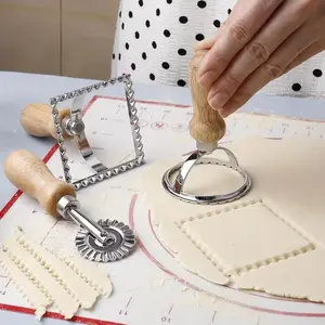 3pcs Zinc Alloy Biscuit Cutters, Italian Dumpling Molds for Baking, Ideal for Holiday Treats, Valentine's Day, Easter, Christmas