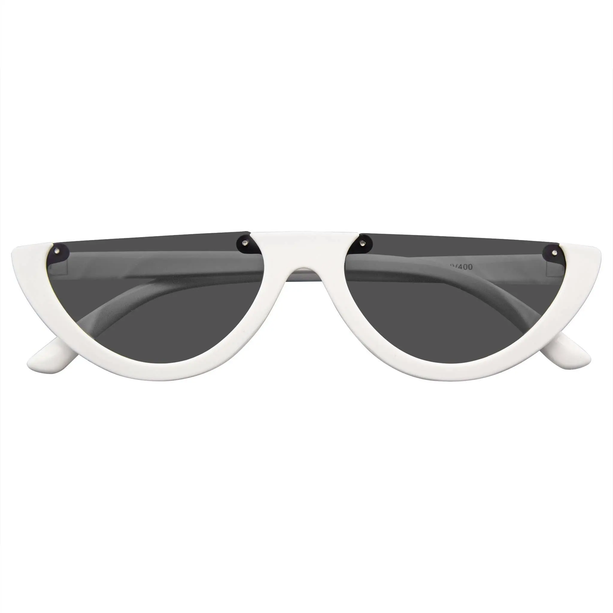 Clout Goggles Cat Eye Sunglasses Vintage Half Mod Style