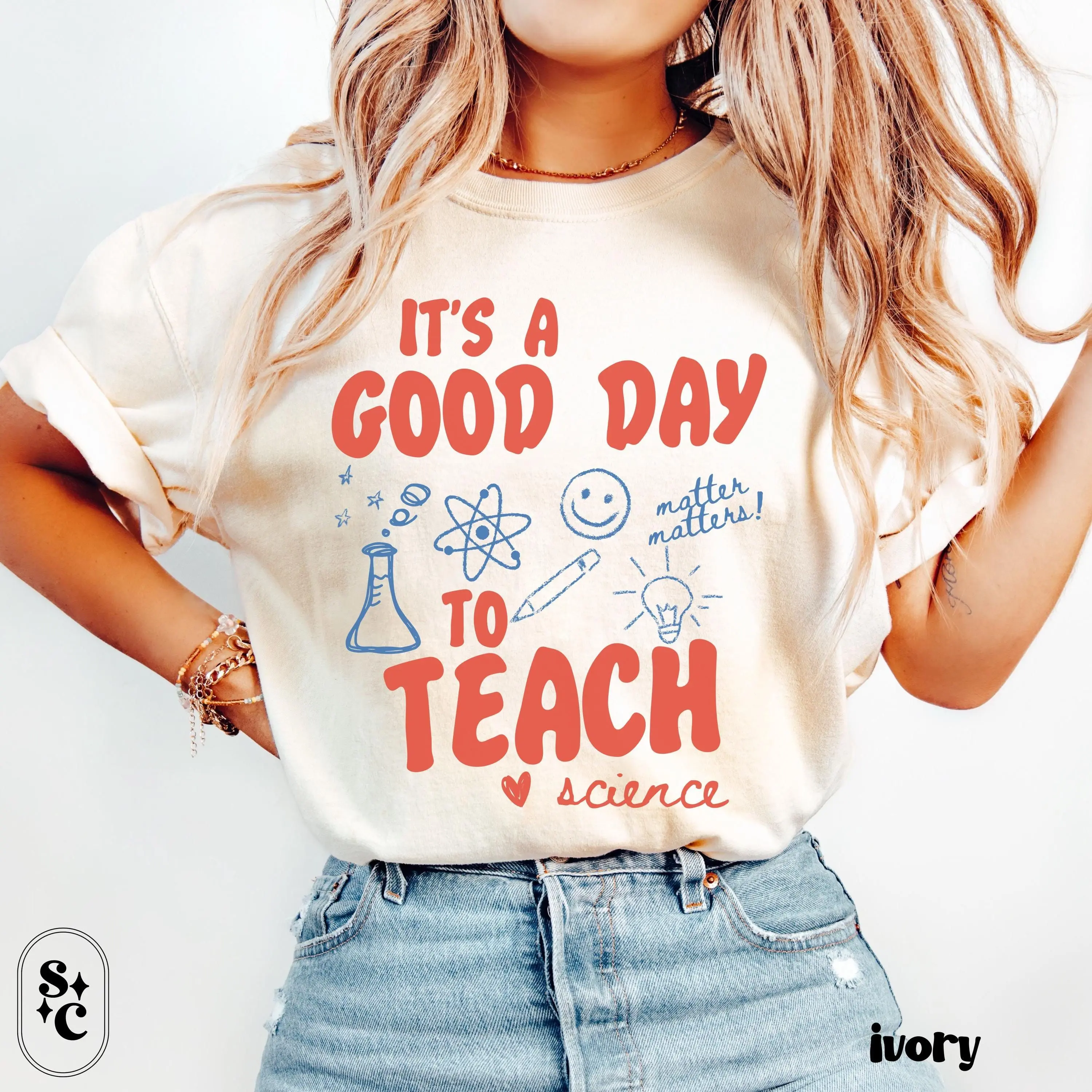 Science Teacher Shirt, Science Teacher Appreciation Gift, Comfort Colors, Cute Science Teacher T-shirt, Back to School, Science Squad Tee Fit Top Comfy Crewneck