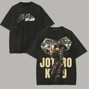 JoJo's Bizarre Adventure Jotaro Kujo Printed Unisex Washed T-Shirt46