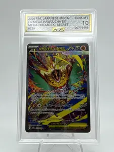 Graded AGS 10 Mega Hawlucha EX 2026 Mega Dream (Japanese) 239 Holographic Card
