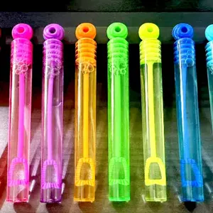 48 Pcs Multicolor Mini Test Tube Bubble Sticks, Safe Non-Toxic Bubble Water, Outdoor Kids Toy, Party Gift, Festival Birthday Present