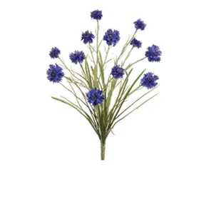 FBC761-BL-RY 22 in. Royal Blue Cornflower Bush with 12 Flowers- Case of 12