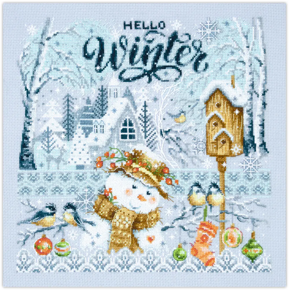 Hello,Winter! Counted Cross Stitch Kit by Magic Needle 540-701