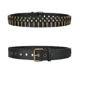 Punk Fashion Bullet Belt - PU Leather Belts for Men & Women - Stylish & Versatile Accessory for Bold Fashion Statements