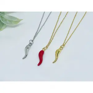 Italian Horn Necklace- Necklace