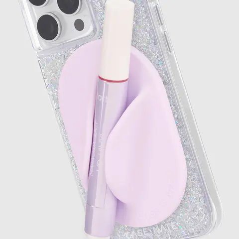 Case-Mate Glossy MagSafe Lip Gloss Holder - Unisex Cellphone Mobile Smartphone Accessory, Compact Magnetic Storage, Strong Hold for On-the-Go Reapplication, Optional Magnetic Ring Compatible