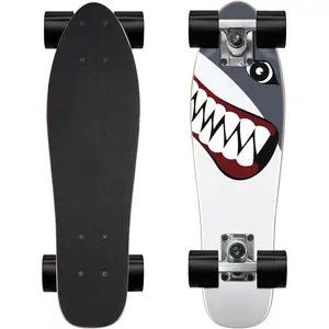 Skateboard Complete Skateboards 22 Inch Mini Cruiser Skateboards for Beginners Kids Boys and Girls