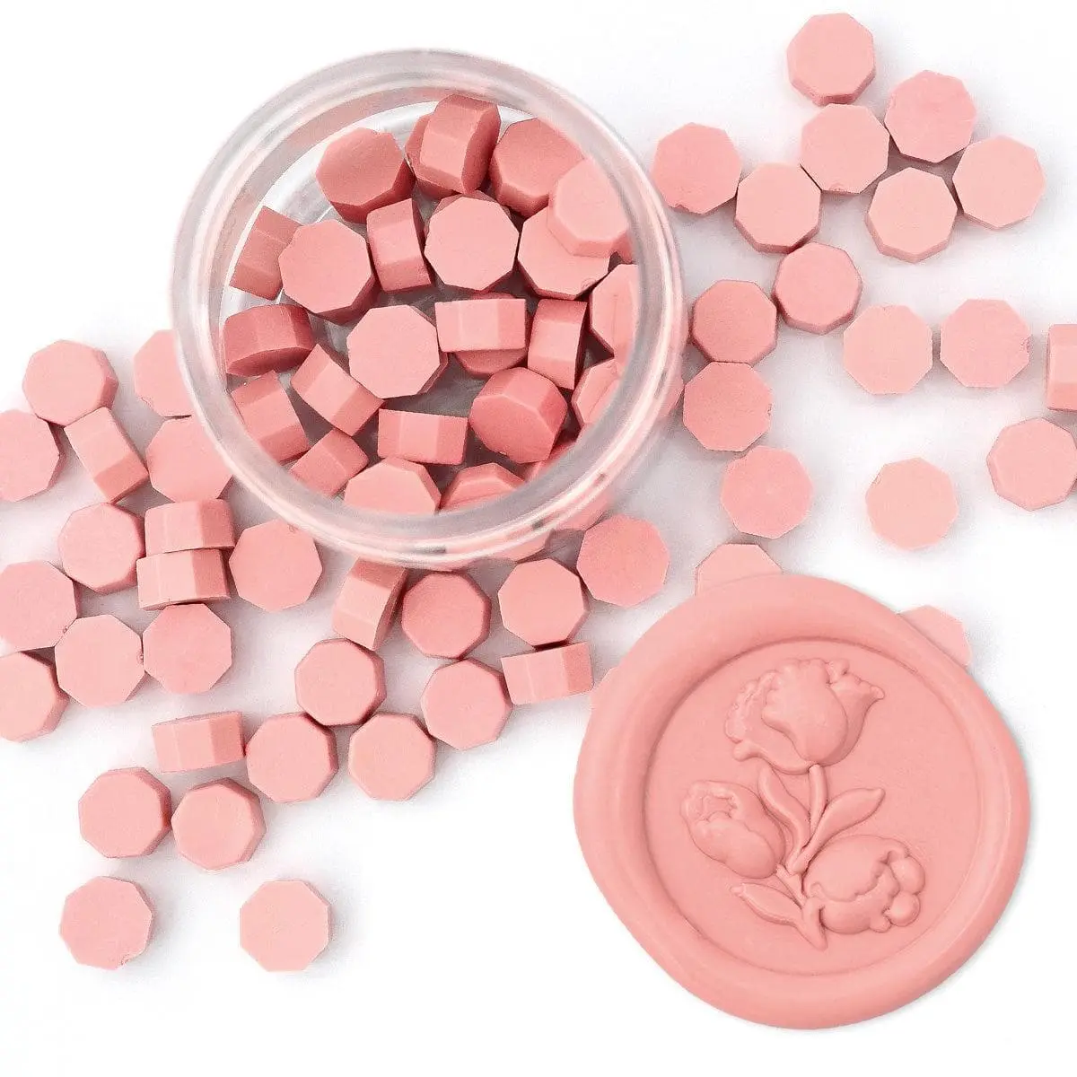 Dusty Pink Wax Beads Dusty Pink Wax Beads