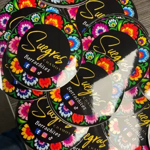 Your Logo Vinyl Stickers pack 100 pack Permanent and High Quality