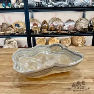 Reserve Handcrafted Mexican Zebra Onyx Bowl