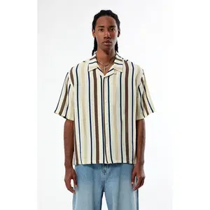 Pacsun Men's Striped Camp Shirt